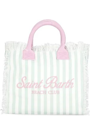 MC2 SAINT BARTH Femme, Sacs, Vert, Taille: ONE Size Sac de Magasinage Vert avec Franges