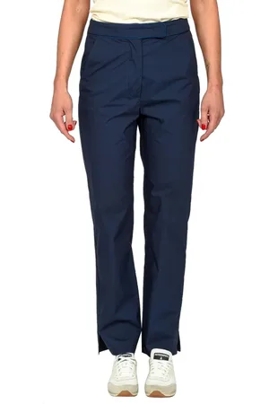 Patrizia Pepe Femme, Pantalons, Bleu, Taille: 38 FR Pantalon Chino Bleu avec Rivet Pression
