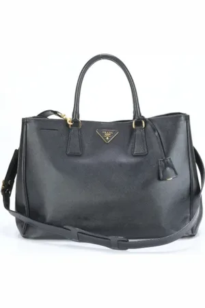 Prada Femme, Pre-owned, Noir, Taille: ONE Size Pre-owned Cuir sacs-prada