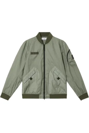 Stone Island Homme, Vestes, Vert, Taille: L Bomber zippé