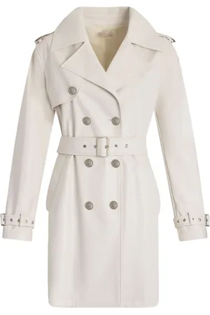 Liu Jo Femme, Manteaux, Blanc, Taille: 38 FR Trench blanc vêtements d