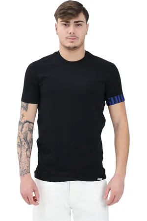 Dsquared2 Homme, Tops, Noir, Taille: S T-shirt noir à manches courtes essentiel