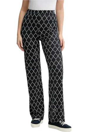 Max Mara Femme, Pantalons, Noir, Taille: 44 FR Pantalon Noir Jambe Droite