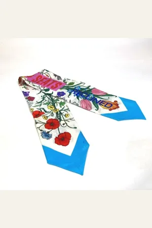 Gucci Femme, Pre-owned, Multicolore, Taille: ONE Size Pre-owned Soie foulards