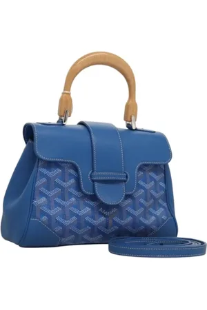 GOYARD Femme, Pre-owned, Bleu, Taille: ONE Size Pre-owned Cuir sacs-main