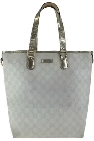 Gucci Femme, Pre-owned, Blanc, Taille: ONE Size Pre-owned Toile cabas