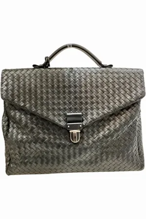 Bottega Veneta Homme, Pre-owned, Noir, Taille: ONE Size Pre-owned Cuir sacs-main