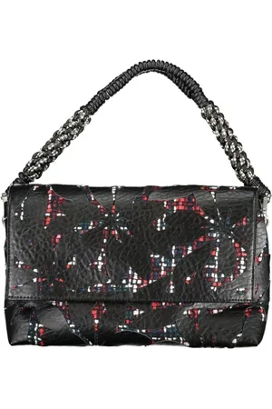 Desigual Femme, Sacs, Noir, Taille: ONE Size Sac à bandoulière noir avec sangle amovible
