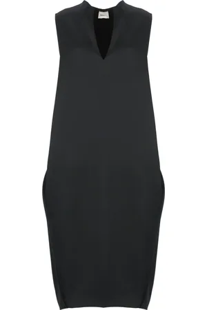 Khaite Femme, Robes, Noir, Taille: 40 FR Robe noire sans manches avec décolleté en V et fente arrière
