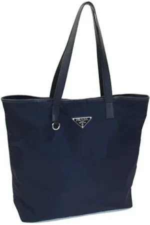 Prada Femme, Pre-owned, Bleu, Taille: ONE Size Pre-owned Cuir sacs-prada