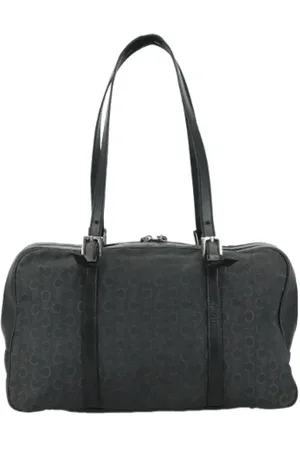 Céline Femme, Pre-owned, Noir, Taille: ONE Size Pre-owned Toile cabas