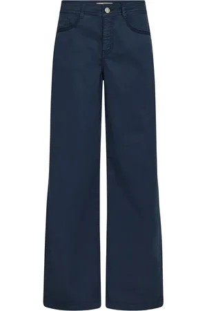 Mos Mosh Femme, Pantalons, Bleu, Taille: W31 Jean Large Brodé Spellbound