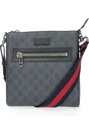 Gucci Homme, Pre-owned, Noir, Taille: ONE Size Pre-owned Toile sacs-bandouliere