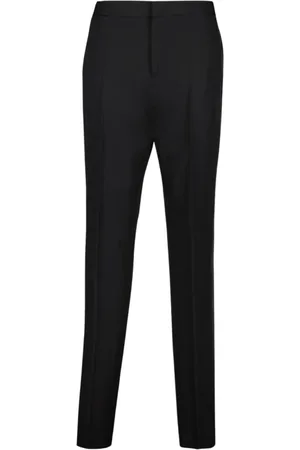 VERSACE Homme, Pantalons, Noir, Taille: M Pantalon en laine à jambe droite formel