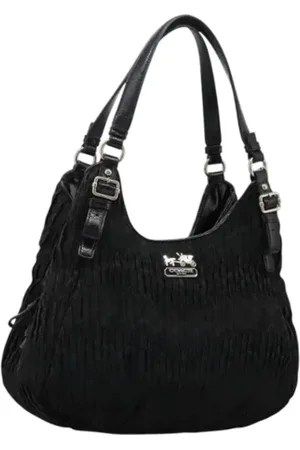 Coach Femme, Pre-owned, Noir, Taille: ONE Size Pre-owned Toile sacs-main