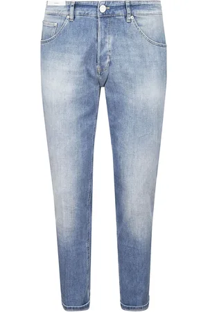 PT Torino Homme, Jeans, Bleu, Taille: W36 Jean en Denim avec Passants pour Ceinture