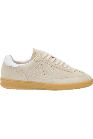 sun68 Femme, Chaussures, , Taille: 37 EU Baskets en daim avec logo brodé