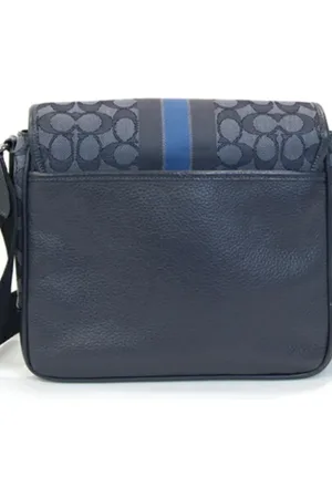 Coach Femme, Pre-owned, Bleu, Taille: ONE Size Pre-owned Toile sacs-ports-paule