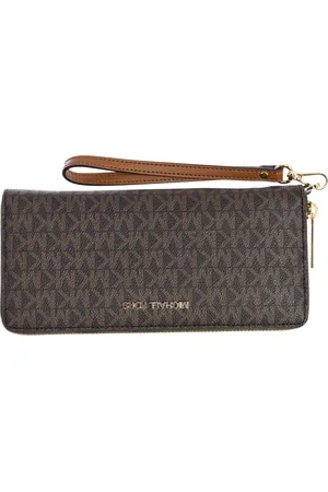 Michael Kors Femme, Accessoires, Brun, Taille: ONE Size Bracelet en cuir compact avec fentes pour cartes