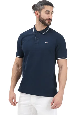 Tommy Hilfiger Homme, Tops, Bleu, Taille: XL Polo Bleu Design Classique