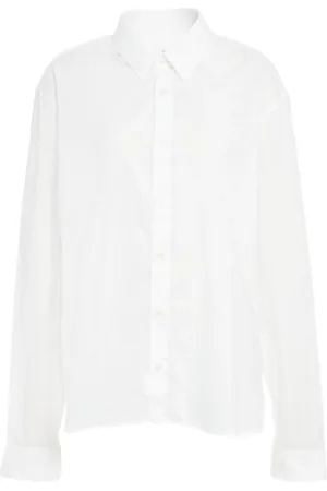 Robert Friedman Homme, Chemises, Blanc, Taille: 2XL Chemise Blanche en Coton Ourlet Arrondi
