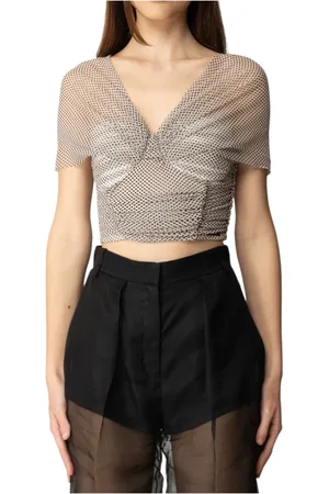 Elisabetta Franchi Femme, Blouses et Chemises, , Taille: 36 FR Article de mode 100%Pa élégant