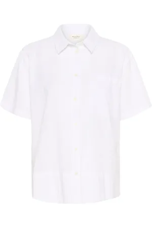 Part Two Femme, Blouses et Chemises, Blanc, Taille: 46 FR Chemisier blanc lumineux Reneepw
