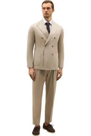 Boglioli Homme, Costumes, , Taille: L Solaro Costume en coton à double boutonnage K