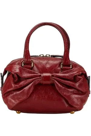 VALENTINO Femme, Pre-owned, Rouge, Taille: ONE Size Pre-owned Cuir sacs-main