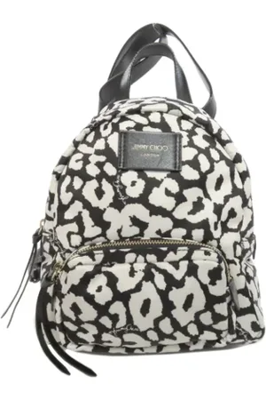 Jimmy Choo Femme, Pre-owned, Noir, Taille: ONE Size Pre-owned Nylon sacs-dos