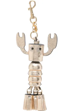 Anya Hindmarch Femme, Accessoires, Jaune, Taille: ONE Size Porte-clés chic avec perles