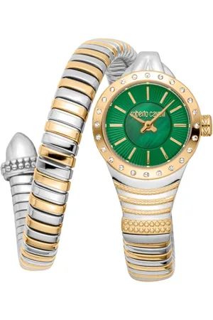 Roberto Cavalli Femme, Accessoires, Multicolore, Taille: ONE Size Élégante Montre Analogique en Acier Inoxydable avec Quartz