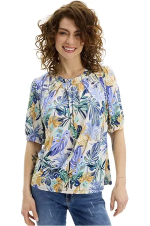 In Front Femme, Blouses et Chemises, Multicolore, Taille: 46 FR Chemisier Grazia Multicolore Style Féminin