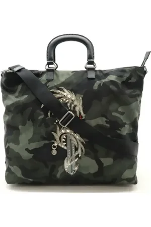 Prada Femme, Pre-owned, Multicolore, Taille: ONE Size Pre-owned Toile cabas