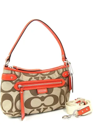Coach Homme, Pre-owned, Rouge, Taille: ONE Size Pre-owned Toile sacs-ports-paule