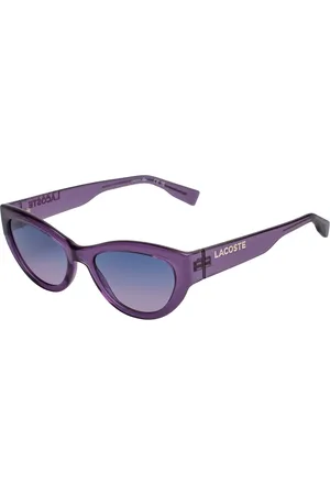 Lacoste Femme, Accessoires, Violet, Taille: ONE Size Lunettes de Soleil Cat Eye Modernes en Acétate