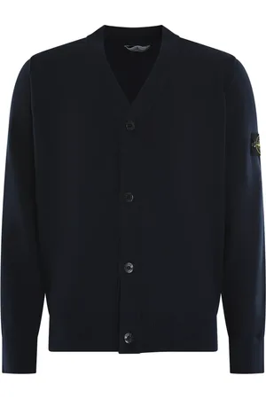 Stone Island Homme, Pulls, Bleu, Taille: 2XL Cardigan Tricot Bleu pour Homme