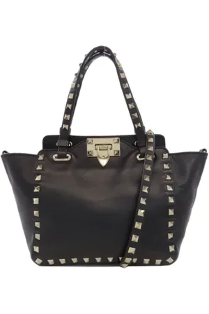 VALENTINO Femme, Pre-owned, Noir, Taille: ONE Size Pre-owned Cuir sacs-main