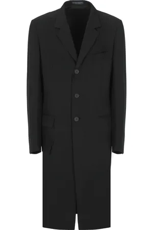 YOHJI YAMAMOTO Homme, Manteaux, Noir, Taille: L Manteaux Noirs pour Hommes