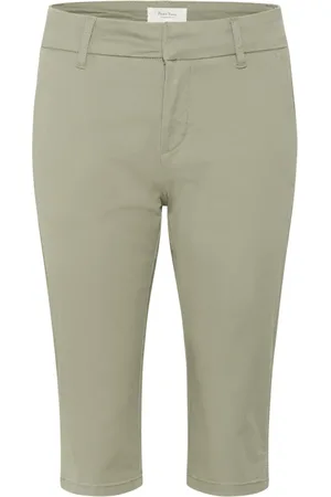 Part Two Femme, Pantalons, Vert, Taille: 42 FR Pantalon Court Vetiver