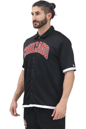 New Era Homme, Chemises, Noir, Taille: S Chemise Chicago Bulls NBA Snap Button