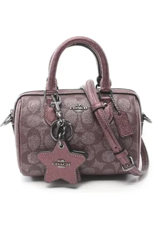 Coach Femme, Pre-owned, Rose, Taille: ONE Size Pre-owned Toile sacs-main