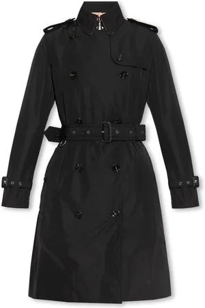 Burberry Femme, Manteaux, Noir, Taille: 40 FR Trench-coat Kensington
