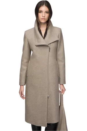 AMERICO VESPUCCI Femme, Manteaux, Gris, Taille: 38 FR Pamelia - Manteau en Laine Niobe