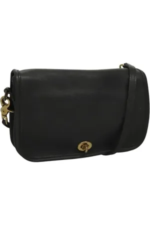 Coach Femme, Pre-owned, Noir, Taille: ONE Size Pre-owned Cuir sacs-ports-paule