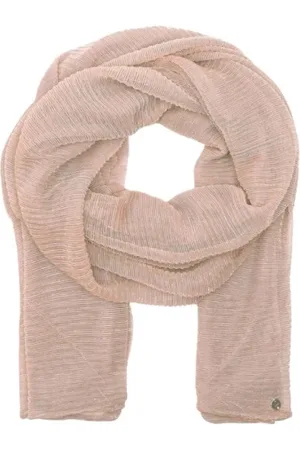 Liu Jo Femme, Accessoires, , Taille: ONE Size Écharpe Lurex Plissée Rose Pêche
