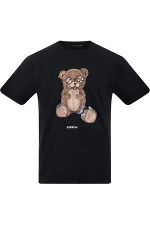 BARROW Homme, Tops, Noir, Taille: XL T-shirt Graphique Ours Vintage
