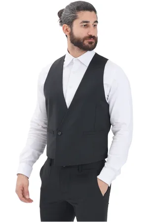 Patrizia Pepe Homme, Vestes, Noir, Taille: M Gilet Noir Élégant Homme Printemps/Été