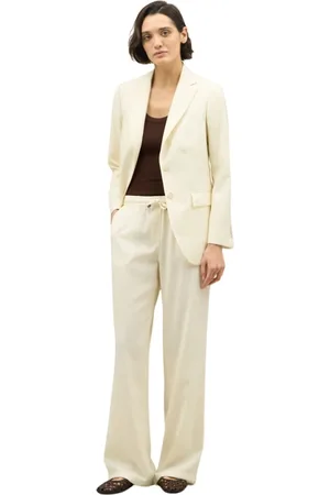 Boglioli Femme, Vestes, Blanc, Taille: 38 FR Blazer léger en laine nid d