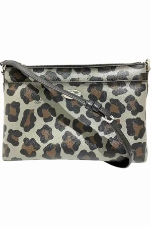 Coach Femme, Pre-owned, Gris, Taille: ONE Size Pre-owned Toile sacs-bandouliere